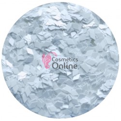 Decor pentru unghii 8g SU47 paiete romb White metalizat